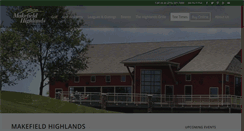 Desktop Screenshot of makefieldhighlandsgolf.com